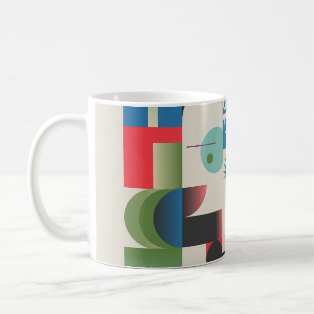 Caneca De Café Gráficos design genéricos do comp bizarro (Esquerda)