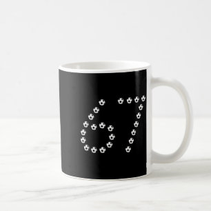 Caneca De Café Gráficos do Número 67 de Futebol _ Camisa Esportiv