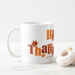 Caneca De Café Gráficos festivos e brilhantes de Ação de Graças d