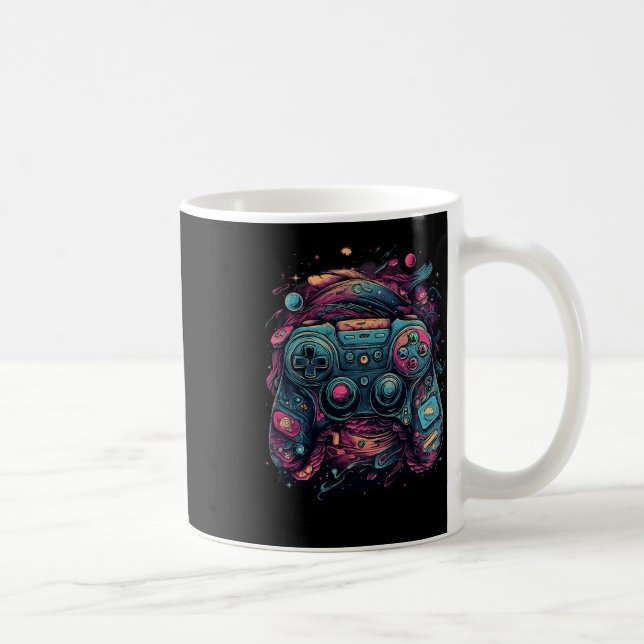 Caneca De Café Gráficos Gamer De Nerd Para Jogadores De Jogos (Direita)