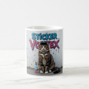 Caneca De Café Grafite de Gato Legal Urbano Mug - Estilo de Rua A