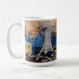 Caneca De Café Grafite Oceanside Mug