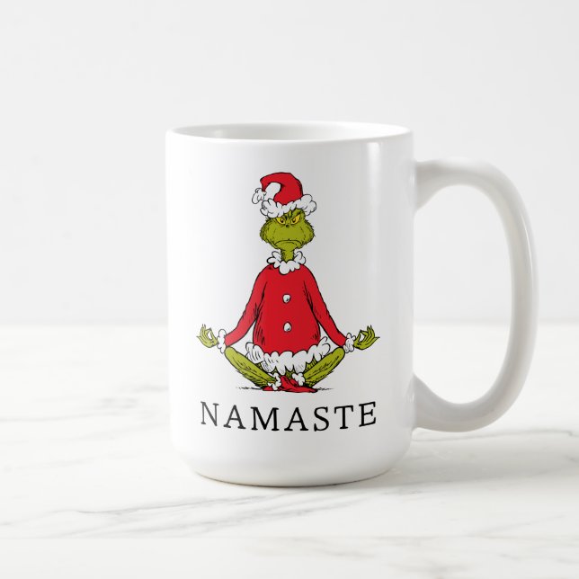 Caneca De Café Gralha | Namaste Santa Claus (Direita)