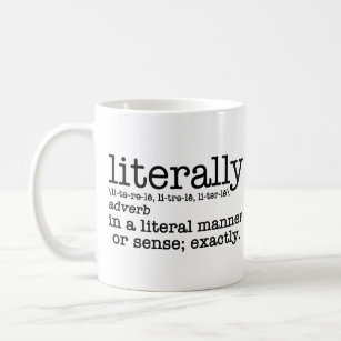 Caneca De Café Gramática em Inglês de Definição Literária