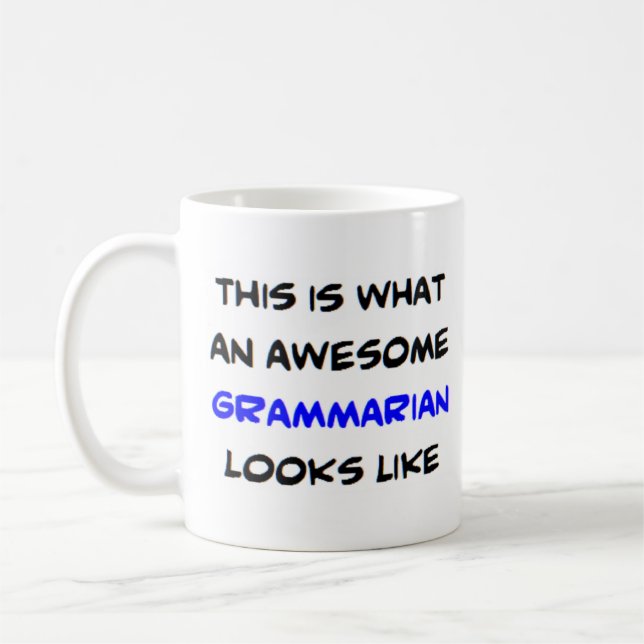 Caneca De Café gramática, incrível (Esquerda)