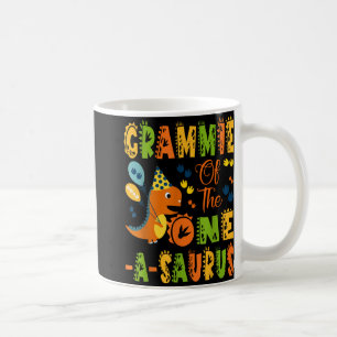 Caneca De Café Grammie Do Dinossauro primeiro aniversario De Um S