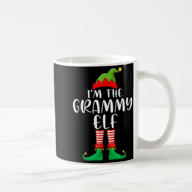 Caneca De Café Grammy Elf Matching Family Group Christmas Party P (Direita)