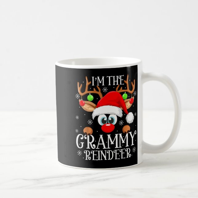 Caneca De Café Grammy Reindeer Christmas Family Matching Group Fu (Direita)