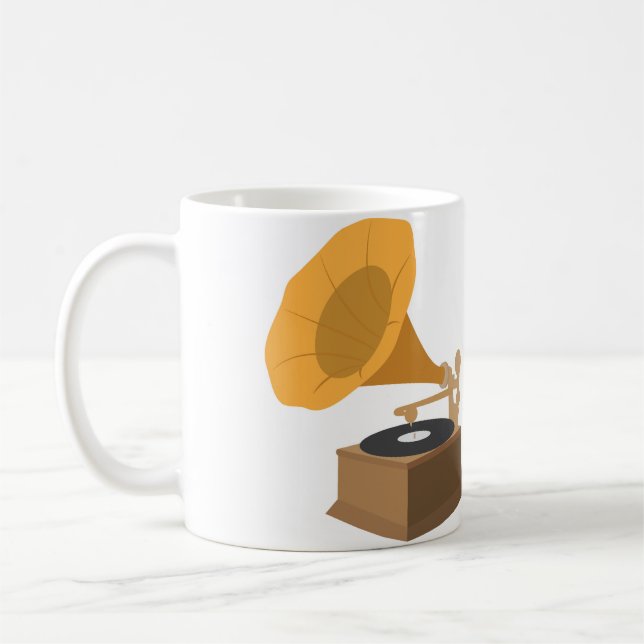 Caneca De Café Gramofone (Esquerda)