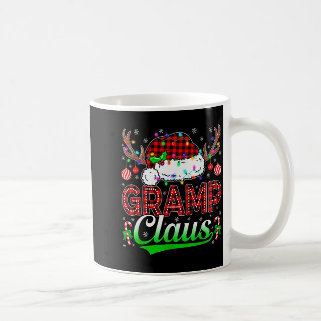 Caneca De Café Gramp Claus Christmas Lights Matching Family Xmas  (Direita)