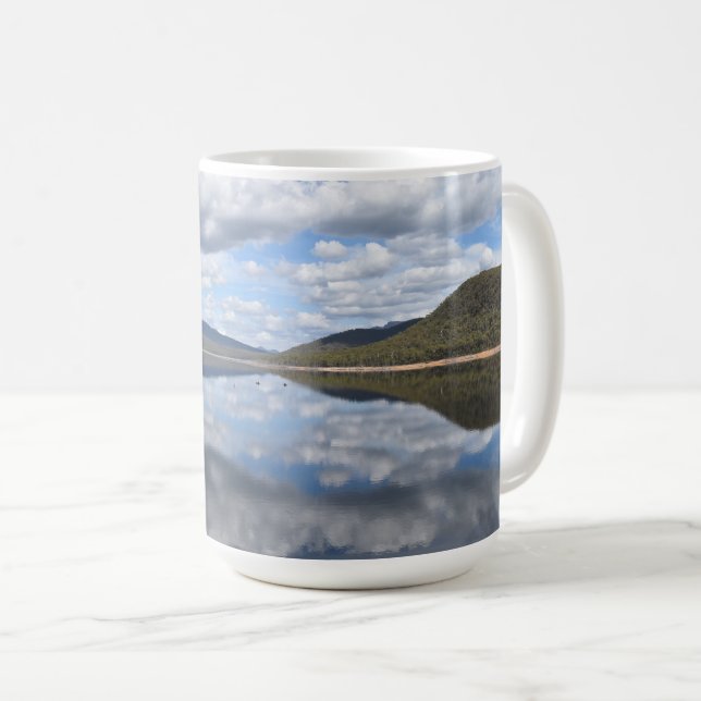 Caneca De Café Grampianos Refletidos (Frente Esquerda)