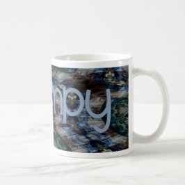 Caneca De Café Grampy Abstrato azul