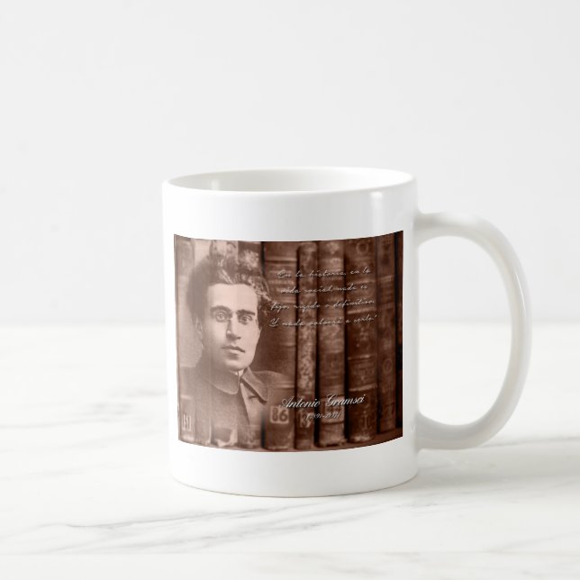 Caneca De Café Gramsci - Nada será definitivo (Direita)