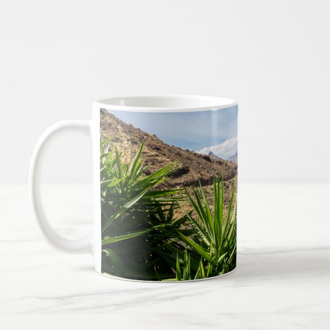 Caneca De Café Gran Canary Mountain Landscape (Esquerda)