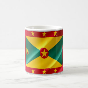 Caneca De Café Granada - Bandeira Ondulando -
