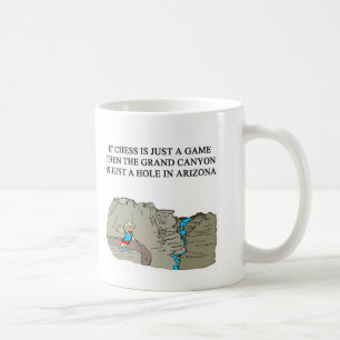 Caneca De Café Grand Canyon do jogador do jogo de xadrez
