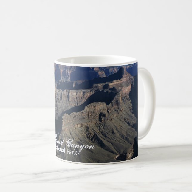 Caneca De Café Grand Canyon National Park Cliff Paisagem Foto (Frente Esquerda)