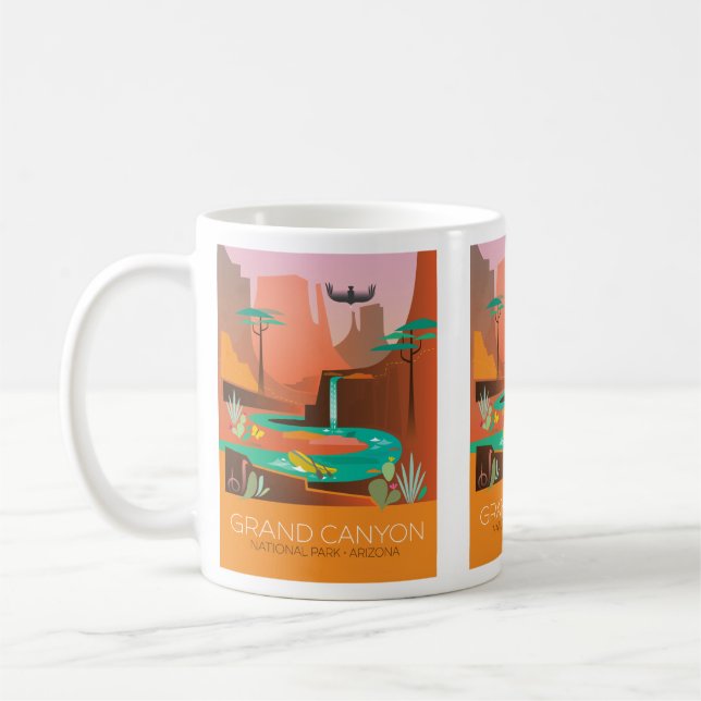 Caneca De Café Grand Canyon National Park Mug (Esquerda)