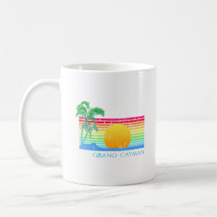 Caneca De Café Grand Cayman da Praia Retro