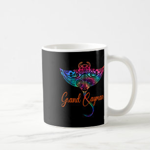 Caneca De Café Grand Cayman Islands 2025 Tribal Stingray Family V