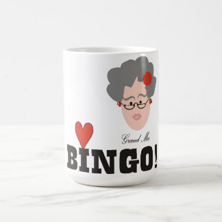 Caneca De Café Grand Mãe ama Bingo Mug