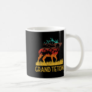 Caneca De Café Grand teton - amar a natureza vintage caminhada 70