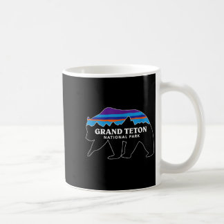 Caneca De Café Grand teton national park grizzly bear minimalist