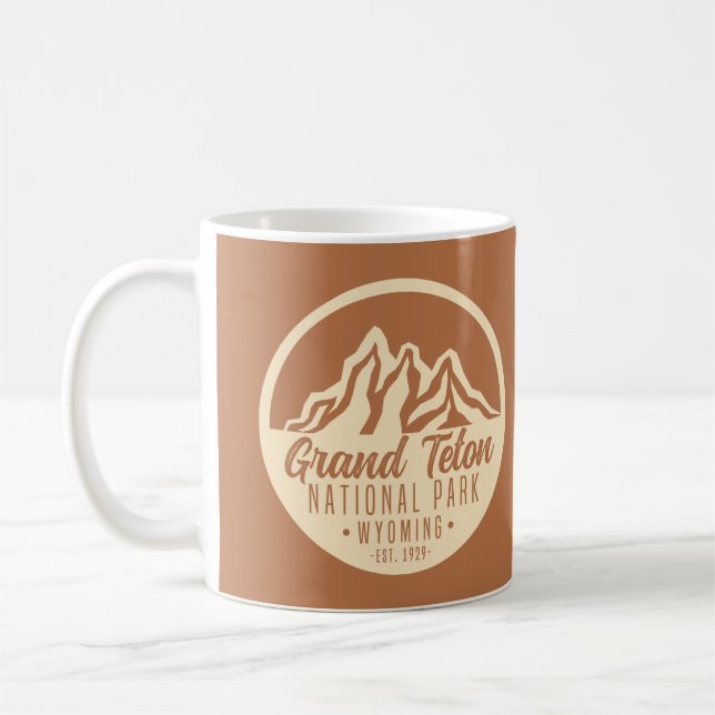 Caneca De Café Grand Teton National Park Wyoming EUA (Esquerda)