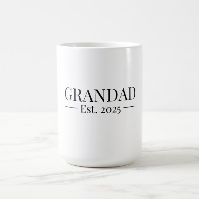 Caneca De Café Grandad Criada Em 2025 (Centro)