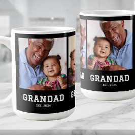 Caneca De Café Grandad Established Bold Black 3 Photo