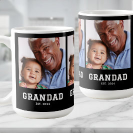 Caneca De Café Grandad Established Bold Black 3 Photo