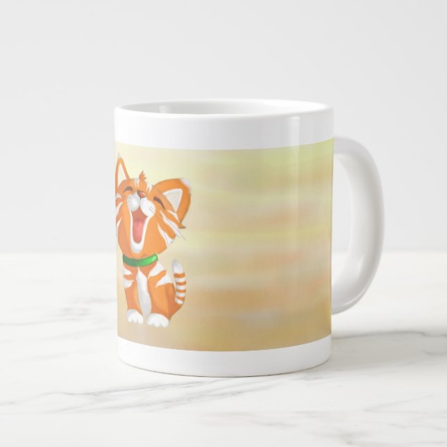 Caneca De Café Grande П р и н т" Т и г      em  р  (Frente Esquerda)