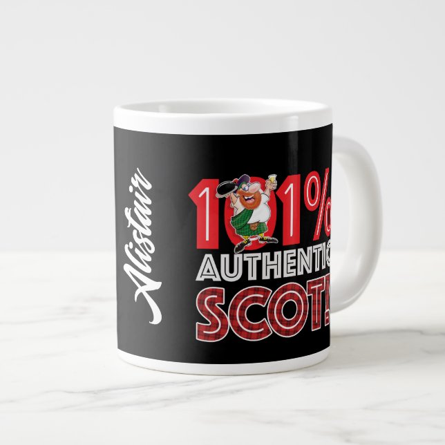 Caneca De Café Grande 101% autêntico SCOT! (Frente Esquerda)