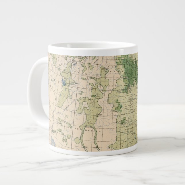 Caneca De Café Grande 161 Cevada/quilômetro quadrado (Frente Esquerda)