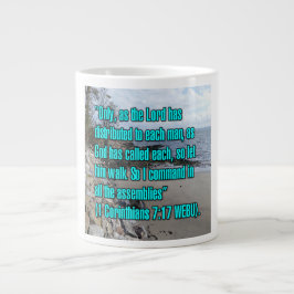 Caneca De Café Grande 1 Corinthians 7:17 WEBU Mug