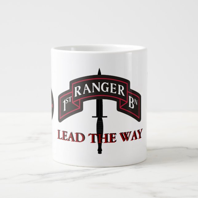 CANECA DE CAFÉ GRANDE 1RUA RANGER BATTALION JUMBO MUG (Frente)