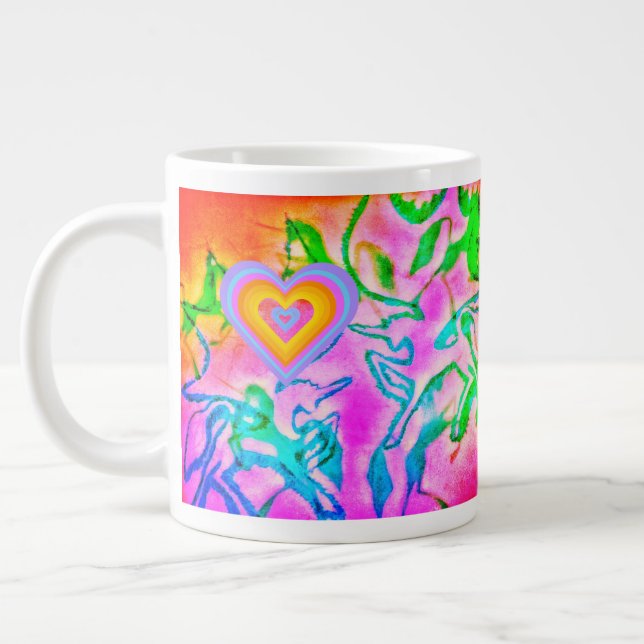CANECA DE CAFÉ GRANDE 1UNICORN<3 RAINBOW MUG (Esquerda)
