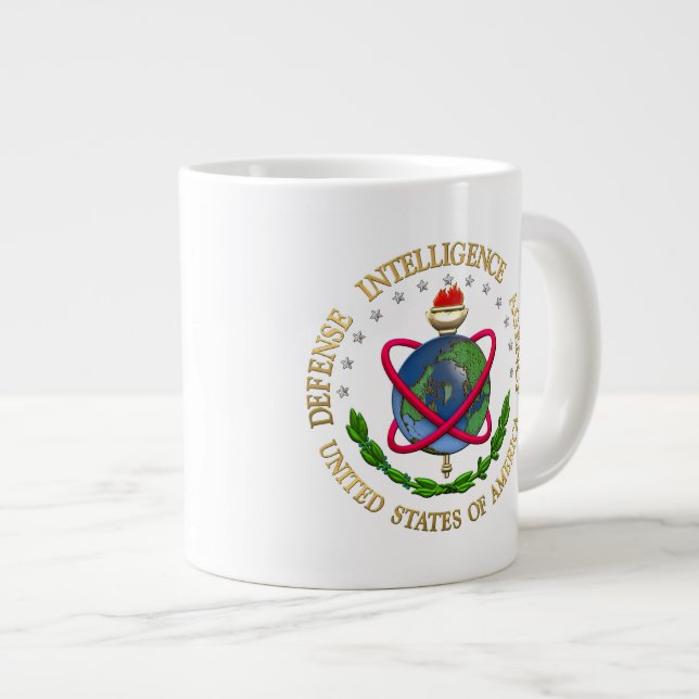 Caneca De Café Grande [200] Agência de Informação de Defesa: DN Especial (Frente Esquerda)