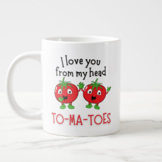 Caneca De Café Grande 20oz From My Head TOMATOES mug