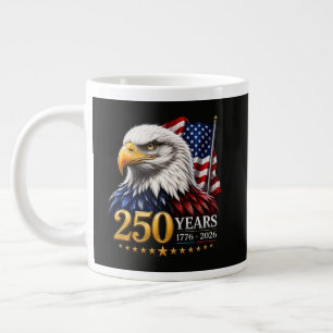 Caneca De Café Grande 250 Anos Americanas 250º Aniversário Patriótico EU