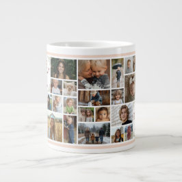 Caneca De Café Grande 33 Colagem Fotográfica Melhor Vovó Nunca