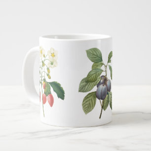 Caneca De Café Grande 3 Frutas Botânicas Vintage Diferentes por Redoute