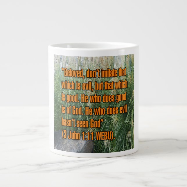 Caneca De Café Grande 3 John 1:11 WEBU Mug (Frente)