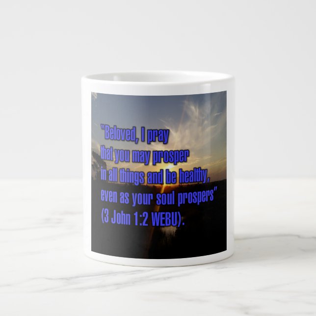 Caneca De Café Grande 3 John 1:2 WEBU Mug (Frente)