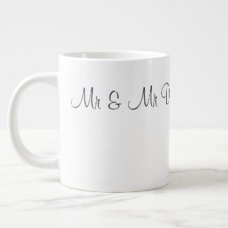 Caneca De Café Grande 3 Style Mugs - Mugs do Aniversário de Casamento