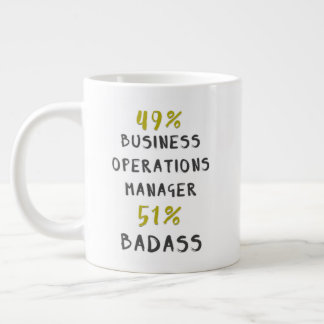 Caneca De Café Grande 49% Business Operations Manager 51% Badass