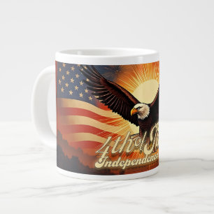Caneca De Café Grande 4 de julho - 🦅 de tributo à águia majestosa e aos