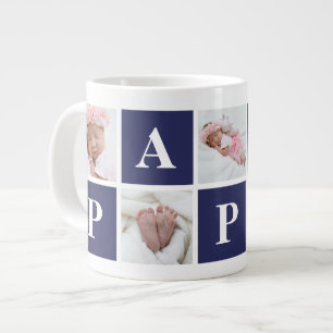 Caneca De Café Grande 5 Foto Colagem Papa Especialidade Café Mugs