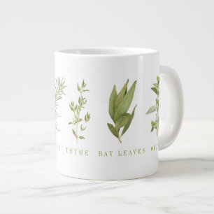 Caneca De Café Grande 6 ERVAS FRESQUINHAS Caneca Grande