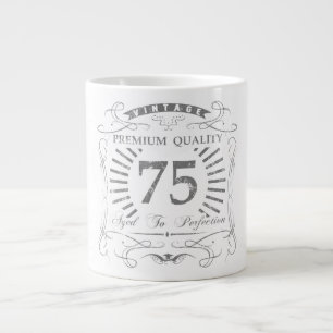 Caneca De Café Grande 75.º presente de aniversário